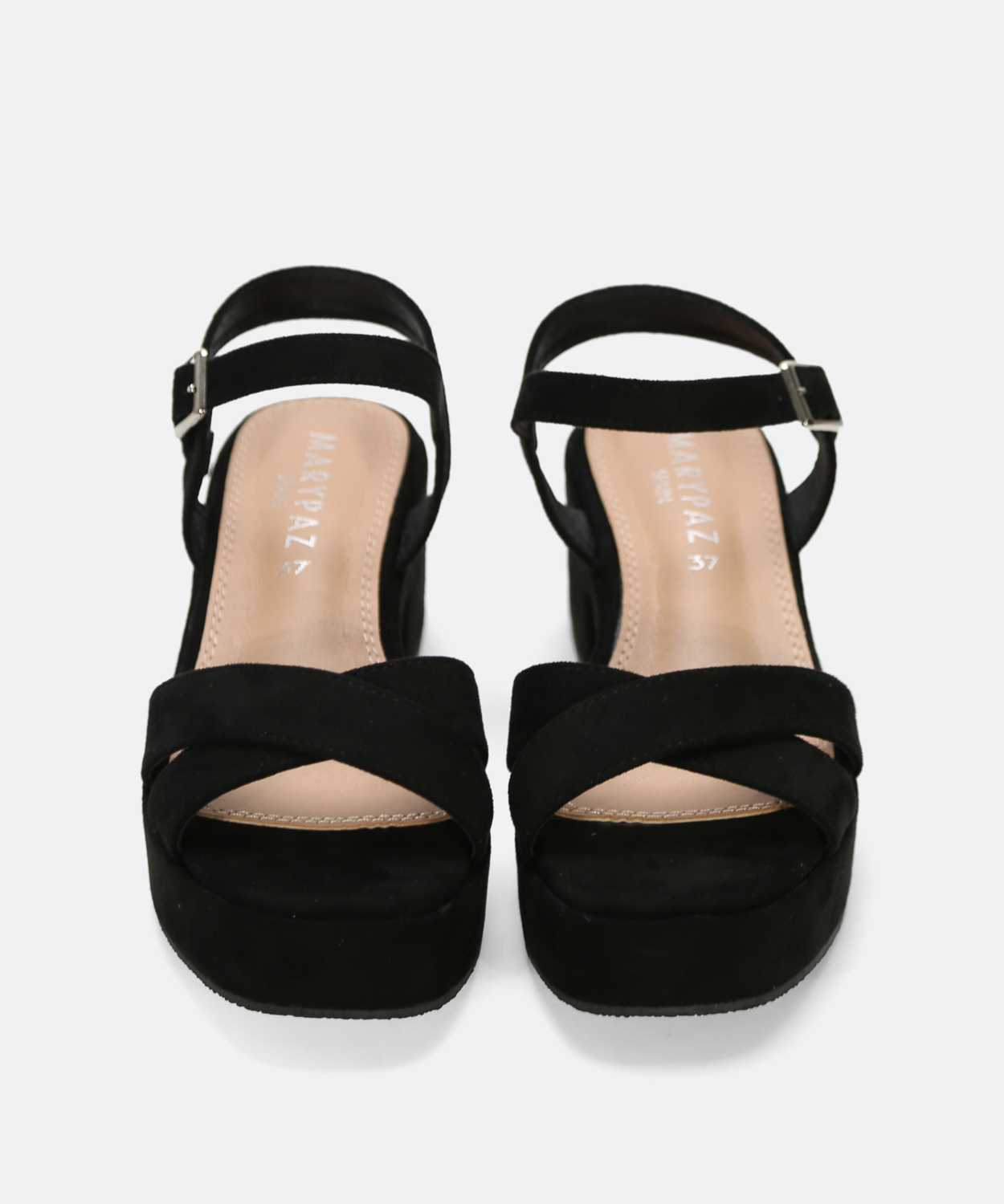 Sand&aacute;lia plataforma tiras cruzadas image number null